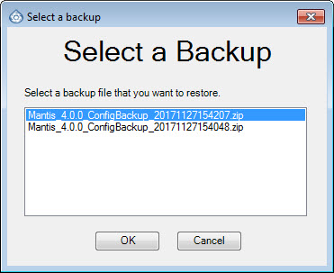 Backup File Wizard