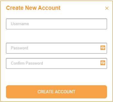 Create New Account Dialog Box