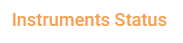 Instruments Status