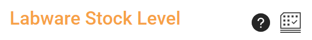 Labware Stock Level Interface