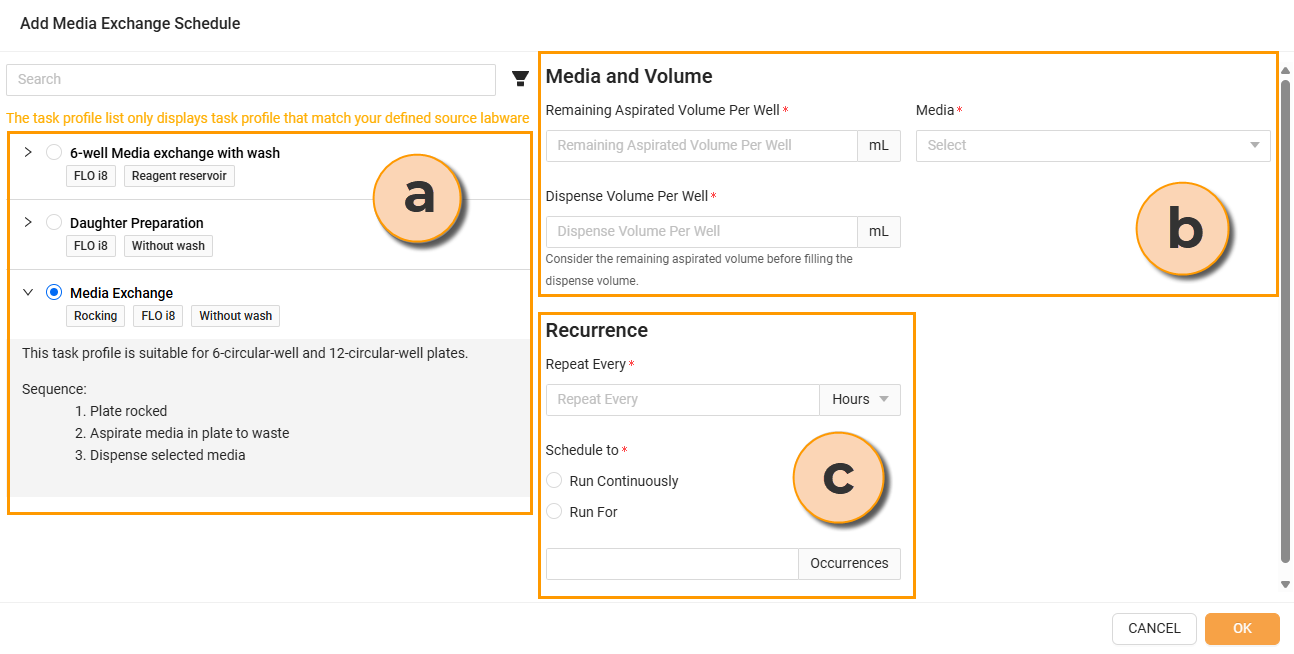 Media Exchange Parameters
