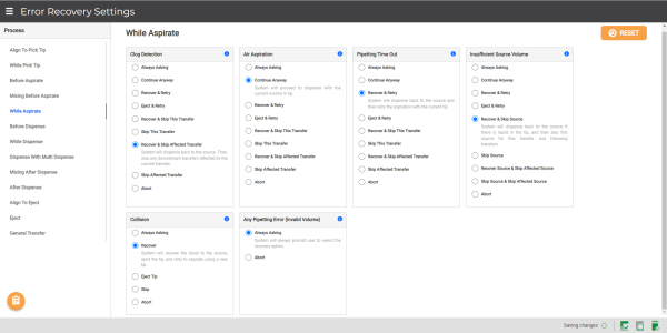 Configuring Error Recovery Settings