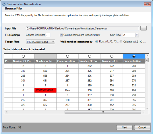 Modifying the File Settings