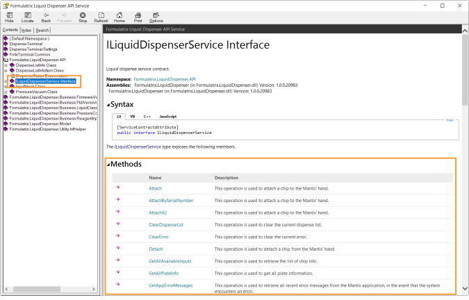 Using the API Commands in MANTIS