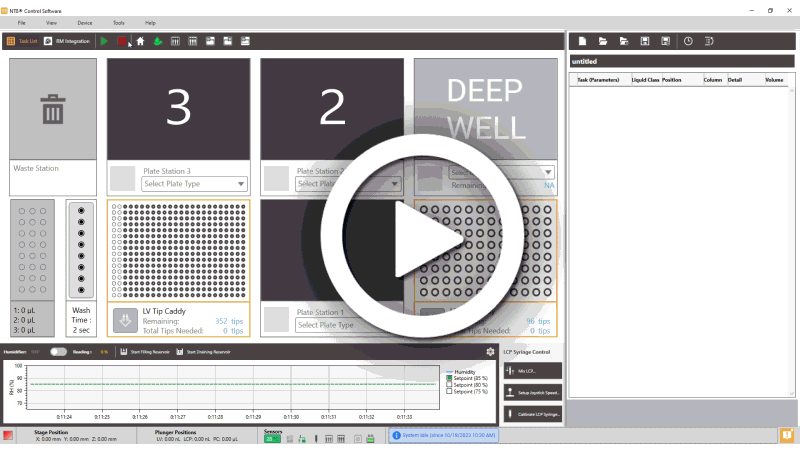 Auto Calibration Wizard in the NT8 Control Software