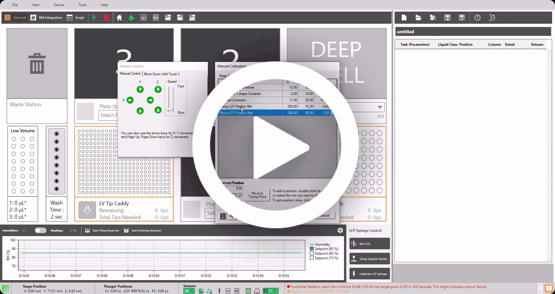 Checkbox to Enable the Manual Control in the LCP Mixing Calibration