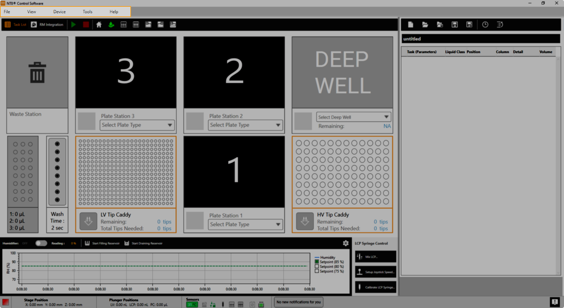 The NT8 Menu Bar