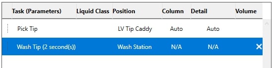 Wash Tip Command