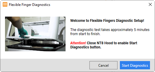 Welcome Message of Flexible Finger Diagnostics