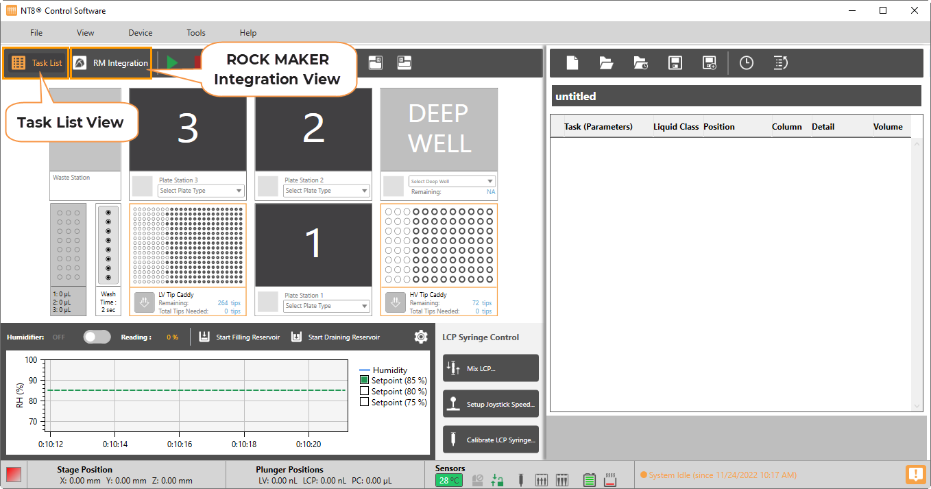 Task list and ROCK MAKER Integration Views