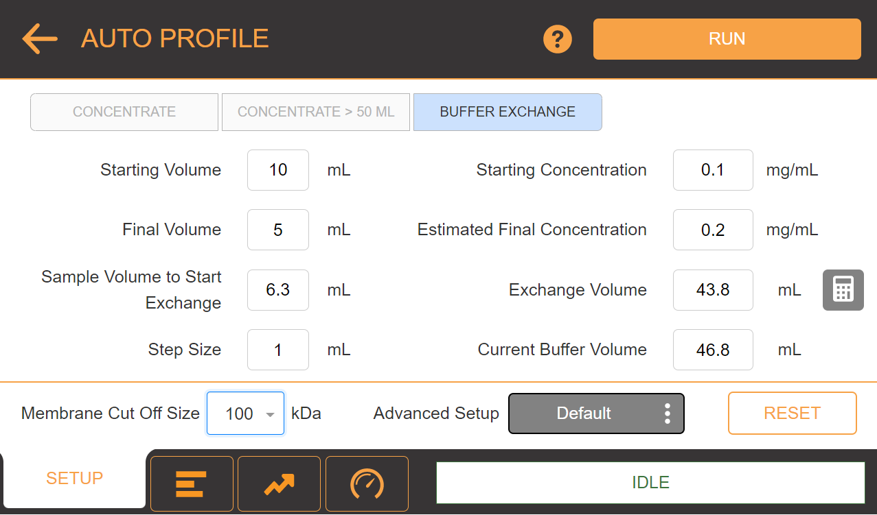 Setting Up Auto Profile