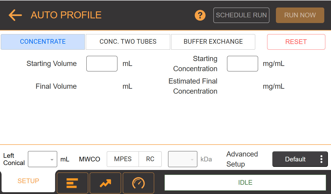 Setting Up Auto Profile