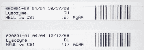 Plate Barcode Labels