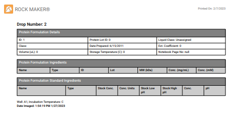 Well Report — ROCK MAKER 4.5 documentation