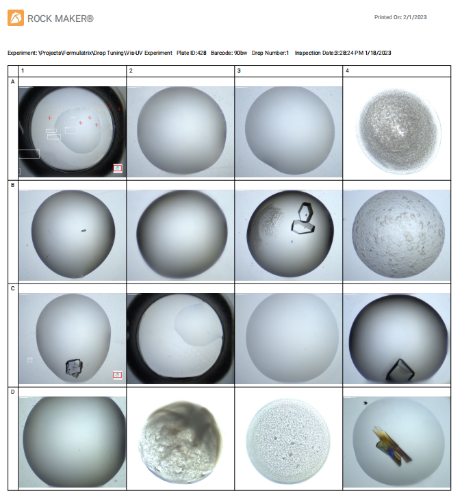 Image Report — ROCK MAKER 4.8 documentation