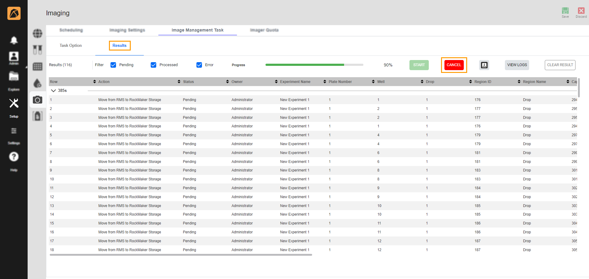 Performing an Image Management Task — ROCK MAKER 4.8 documentation