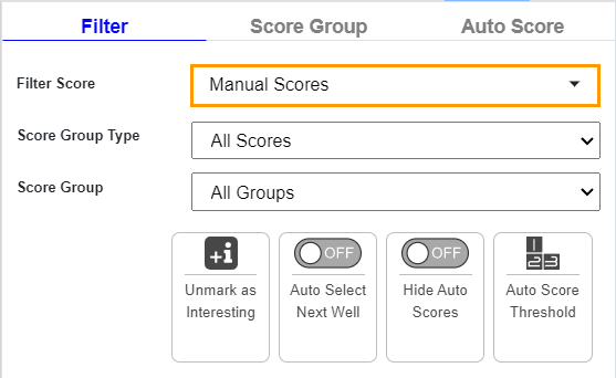 Filter Score Dropdown