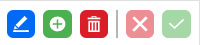 Buttons in Soaking Tab