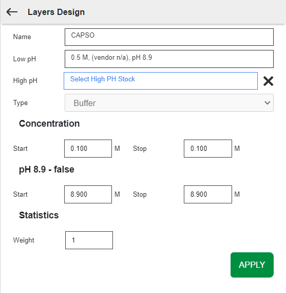 Edit Ingredient Panel