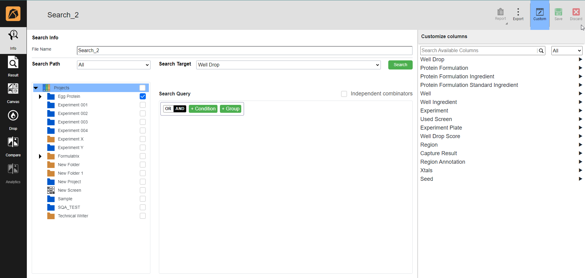 Repairing Experiments Dialog Box