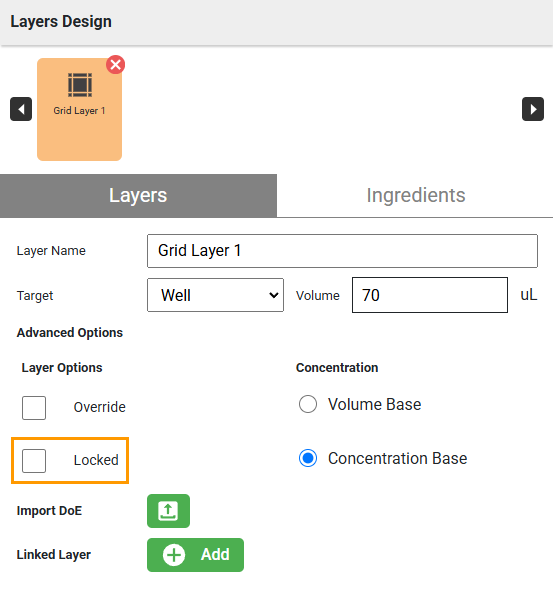 Locked Checkbox