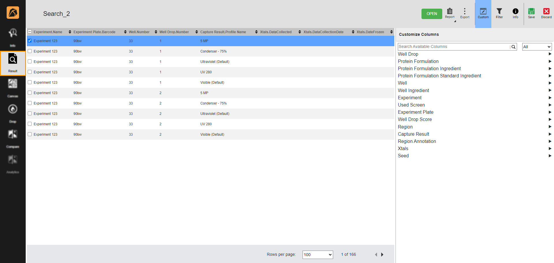 Result Menu — ROCK MAKER 4.9 documentation