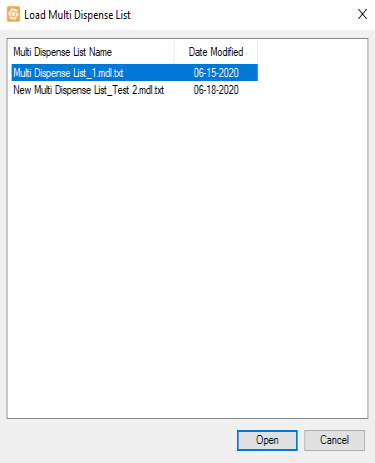 Executing Multi-Plate, Multi-Dispense List
